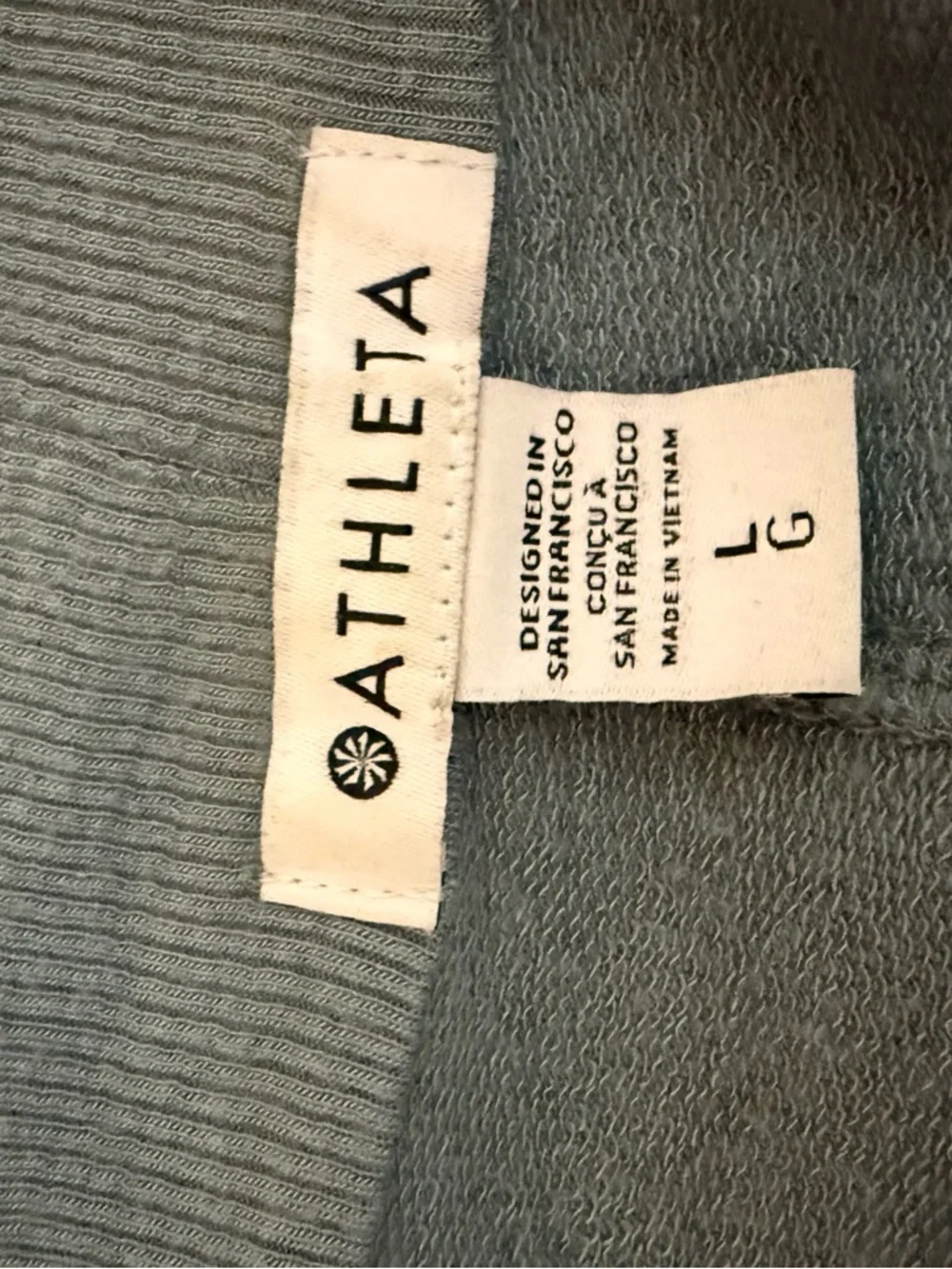 ATHLETA NIRVANA PRANAYAMA WRAP CARDIGAN - Minimalistic Grey - Size L - Picture 3 of 4
